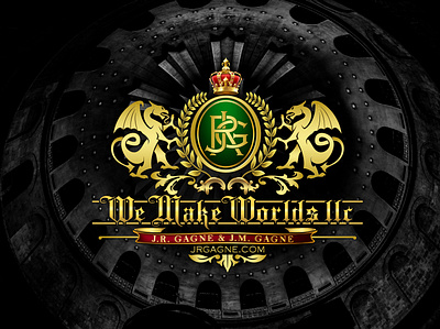 WE MAKE WORLDS LLC HERALDIC gothic design heraldic design heraldic logo logo logo design luxurious design luxury design