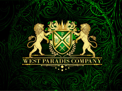 WEST PARADIS HERALDIC design gothic design heraldic design heraldic logo logo logo design luxurious design luxury design