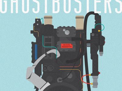 Ghostbusters Poster Alternate 80s fun ghostbuster hollywood illustration minimal movies nostalgia pop poster print simple