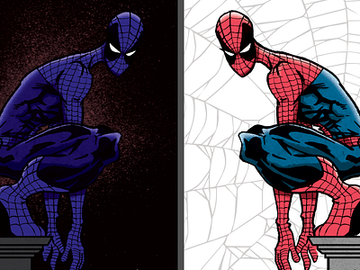 Spideys coloring comic drawing peter parker spiderman stan lee vs
