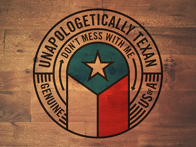 Texas Round badge Skillshare Project aaron draplin badge bold circle ddc draplin fun skillshare texas thick lines wood