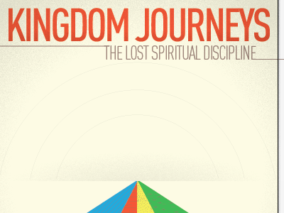 Kingdom Journeys book cover design grainy type