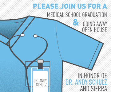 Graduate Invite doctor grainy invite minimal