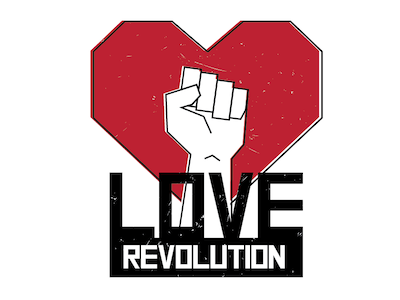 Love Revolution logo propaganda revolt