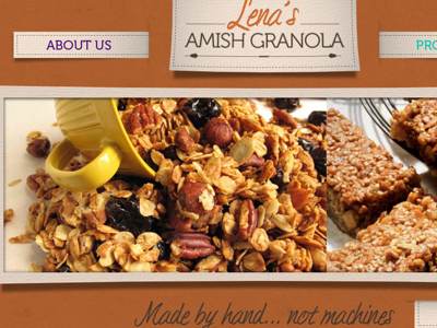 Lena's Amish Granola food fun organic web