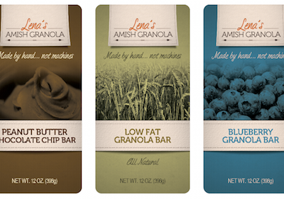 Granola Bar Labels 1 amish design granola labels organic print products