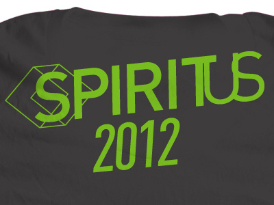 Spiritus Shirt Back apparel church event logo screen print