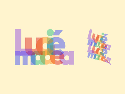 Logo & icon for Lucié Madea company branding design flat illustration illustrator logo vector web