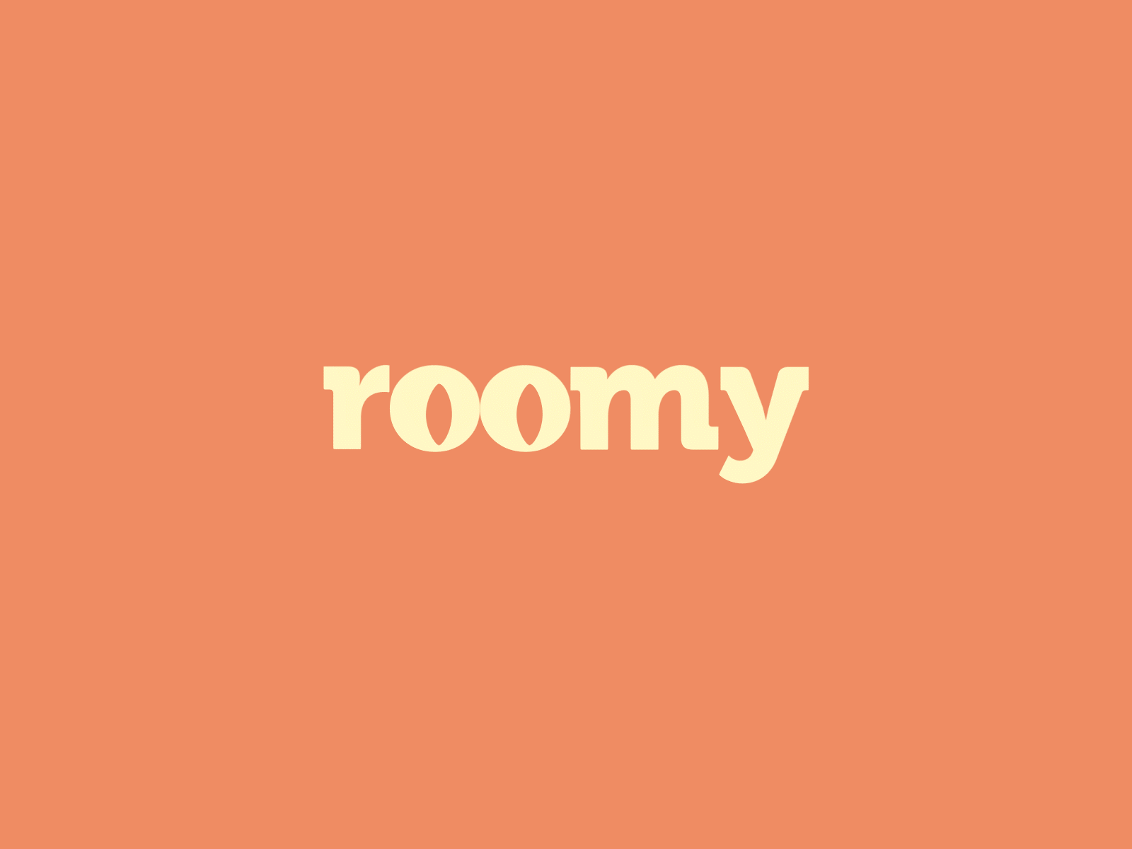 Roomy | brand identity animation branding design flat illustration illustrator logo vector web