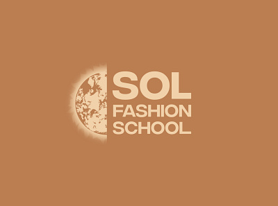 SOL Fashion School | brand identity brand branding design flat identity illustrator logo vector