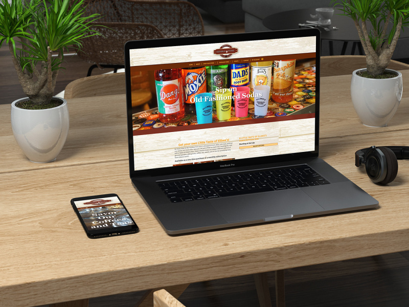 Ellbees General Store site by Kris Risner on Dribbble