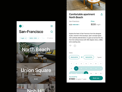 ThePlace - Mobile booking application app app design booking design ios mobile ui ux