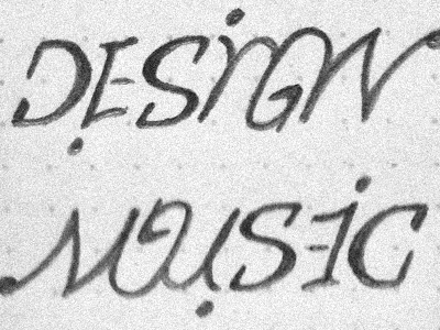 Design Music Ambigram ambigram design sketch typography wip