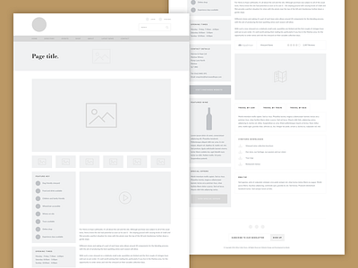 Vineyard Directory Wireframing