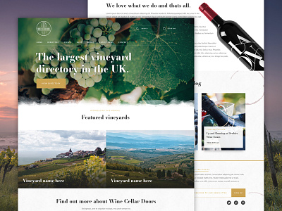 Vineyard Directory vineyard web design web development wine