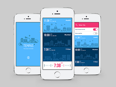 Tempus Time Zone Converter app city convert day ios iphone night tempus time town weather world