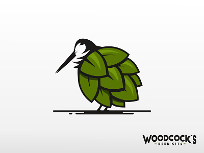 woodcock's beer bird brand branding home icon illustration logo logo branding logo design logo inspirations logodesign minimalist modern simple typography vector woodcocks
