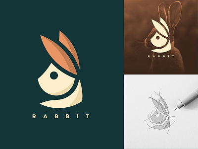 Rabbit logo brand branding inspirations logo logo artist logo branding logo design logo ideas logo inspirations logodesign minimalist modern rabbit rabbit logo simple