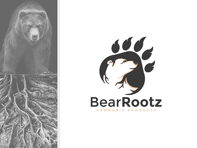 BearRootz bear branding icon logo logo branding logo design logo inspirations logodesign modern roots typography vector