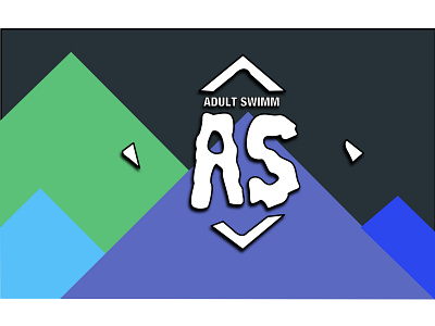 A/S Adult Swim Logo branding design flat illustration illustrator logo minimal type typography vector