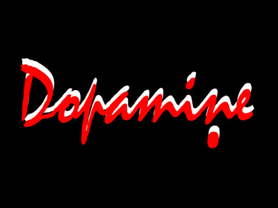 Dopamine : Organic branding flat illustration typography