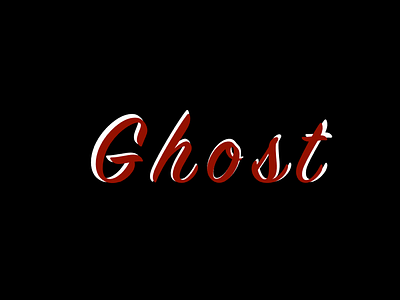 Ghost: Out of Sight, Out of Mind branding flat illustration logo typography