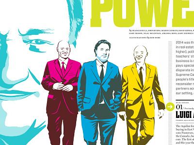 Power 50 editorial editorial illustration vancouver
