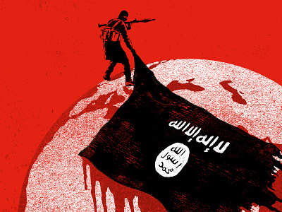 Islamic State editorial illustration isis rob dobi