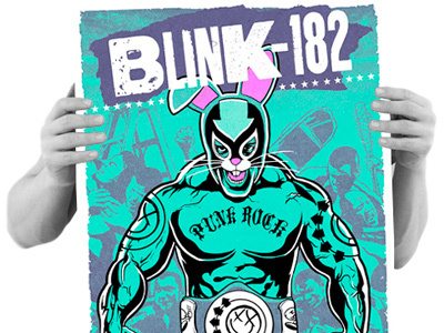 Blink-182 poster, now available! blink 182 blink 182 dobi gigposter poster screenprint