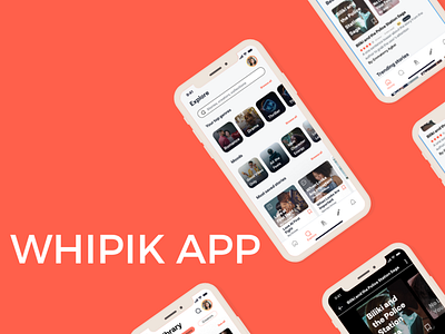 Whipik UX Redesign app design ui ux