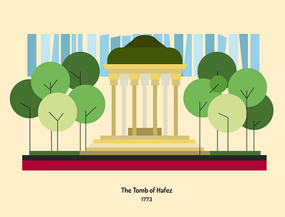 the Tomb of Hafez concept deisgn graphic graphic design hafez illustration illustrator iran poet vector