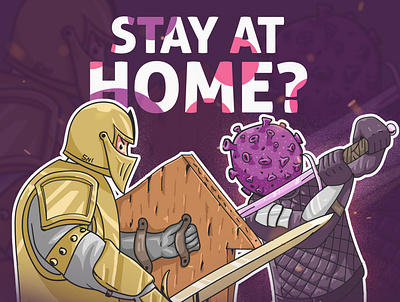 Stay Home Poster Covid19 adobe illustrator coronavirus fightcoronavirus illustration vector