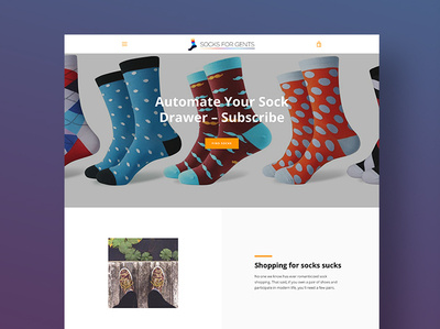 Socks for Gents ecommerce branding ecommerce responsive website store branding store design website