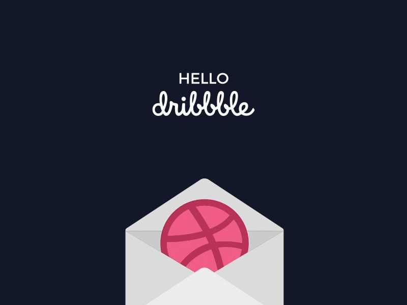 Hello Dribbble! debut firework first shot happy new year hello dribbble