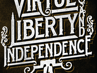 Philly Rules bell custom independence liberty philadelphia philly typography virtue