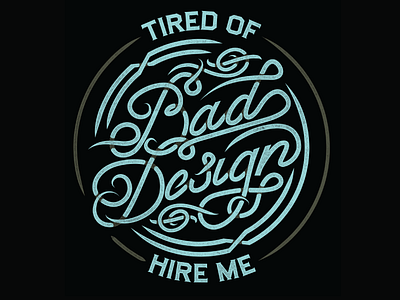 Bad Design custom design self promo type typography