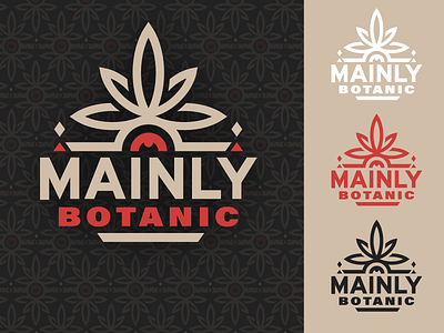 Mainly Botanic Concept 2 branding design district north design typography vector