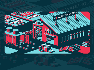 Data warehouse branding design district north design illustration new hampshire nick beaulieu ui vector