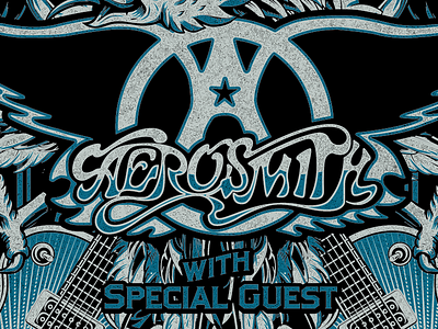 Aerosmith Gig Poster 1 aerosmith gig poster guitar slash wings