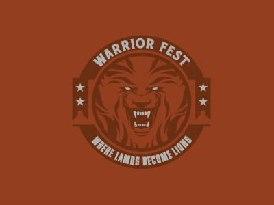 Lions lambs lion logo warrior