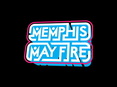 Memphis May Fire 80s memphis may fire retro type typography video game