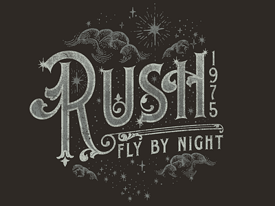 Rush Fly By Night 1975 band district north design fly by night http:www.districtnorthdesign.com new hampshire nick beaulieu rock rush