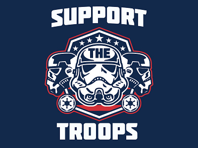 Support The Troops district north design http:www.districtnorthdesign.com new hampshire nick beaulieu starwars trooper troops vintage
