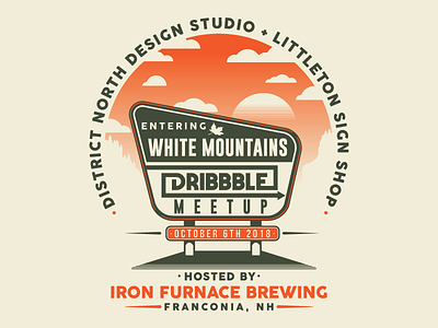 Dribbble Meetup in Franconia NH dibbblemeetup districtnorthdesign graphic design new hampshire nh process video white mountains