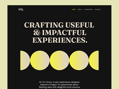 Portfolio homepage design design illustration minimal typography ui ux