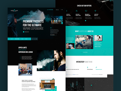 Upper Limits Vape Web Design brand branding design designer designs ui ux wordpress wordpress design wordpress theme