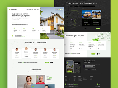 Connected Investors Homepage Design Mockup