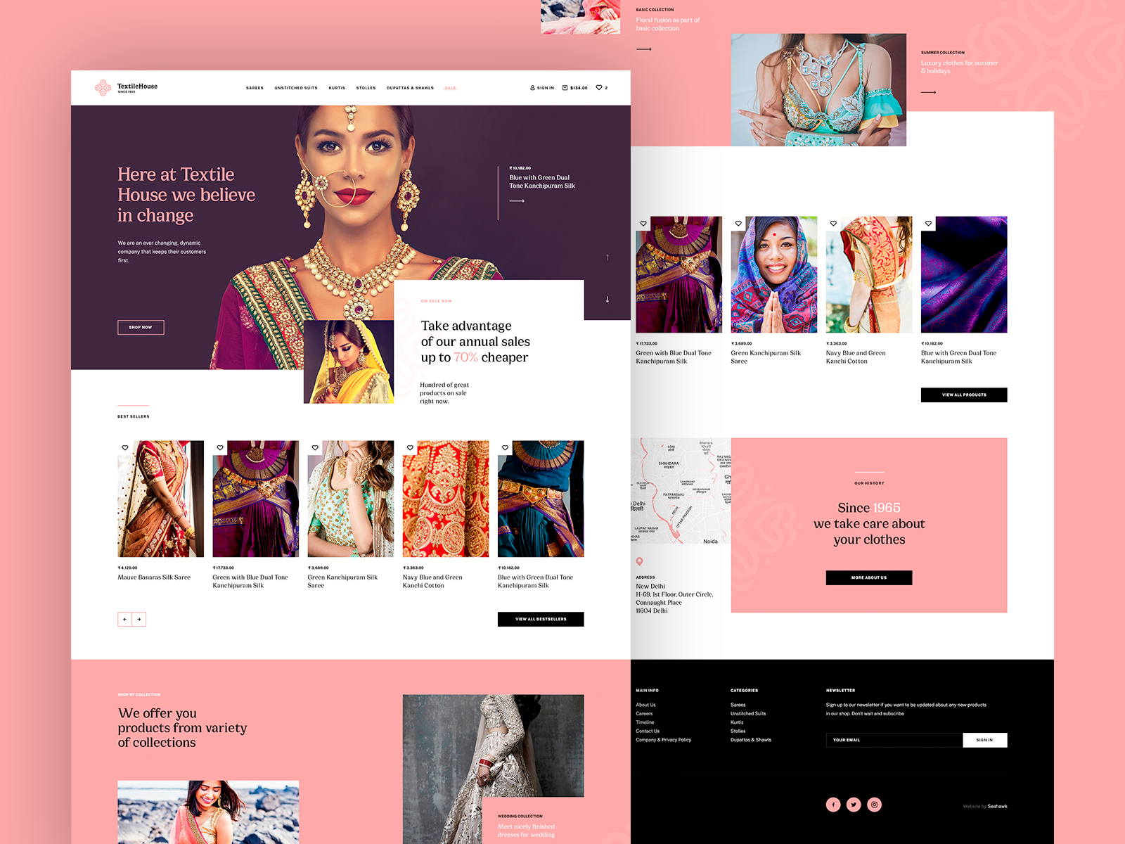 Textile House Apparel Garment site by Sara for Seahawk on