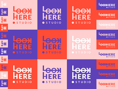 Look Here Studio - multicolored set brand design brand identity branding colorful colour colours design logo logo design vector
