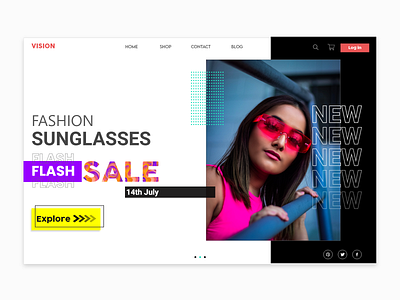 E-Commerce Landing Page adobe branding covid19 dribbble figma landing page minimal shopping website trending typography ui ux website